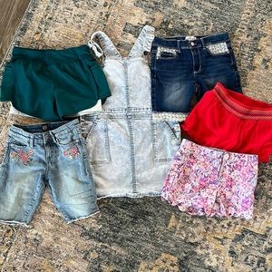Lot of girls shorts and overalls!